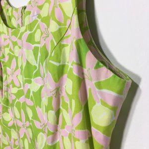Lilly Pulitzer pink and green floral Dress size 10